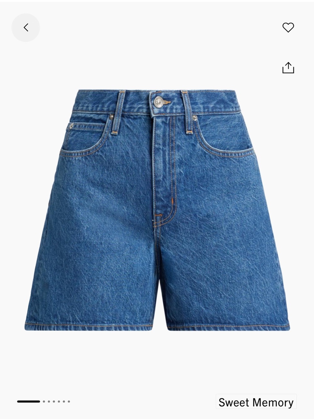 SLVRLAKE WalkerHigh-Rise Denim Shorts - sweet memory - Picture 1 of 15